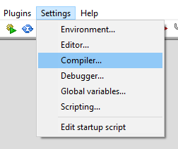 geany compiler settings