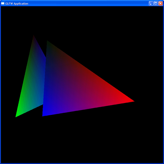 The stereotypical OpenGL spinning triangle demo