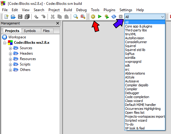 codeblocks compiler flags